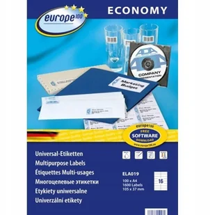 Avery Zweckform Etykiety ZF ECONOMY A4 105x37mm białe ELA019 ZWECKFORM - Etykiety do drukarek - miniaturka - grafika 4
