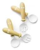 Baby Bjorn Sztućce, Powder Yellow, 4 szt. - Sztućce dla dzieci - miniaturka - grafika 3