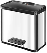 Kosze na śmieci - Hailo 0630  200 Oeko Duo Plus 30 abfalltrenner 19 + 11 litrów ze stali nierdzewnej 0630-200 - miniaturka - grafika 1