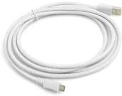 Kable USB - System-S System-S Kabel Micro USB 2.0 w kolorze białym 100 cm 10001052566337 - miniaturka - grafika 1