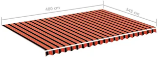 VidaXL Lumarko Zapasowa tkanina na markizę, pomarańczowo-brązowa, 5x3,5 m 311962 VidaXL - Markizy VidaXL Lumarko Zapasowa tkanina na markizę, pomarańczowo-brązowa, 5x3,5 m 311962 VidaXL - Markizy - miniaturka - grafika 6