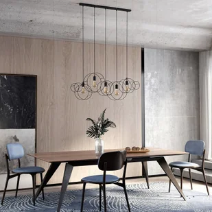 Lucande Lucande Andrik lampa wisząca, 5-pkt., okręgi - Lampy sufitowe - miniaturka - grafika 2