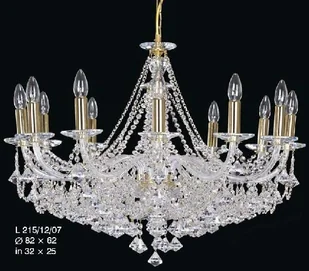 Elita bohemia Żyrandol kryształowy 12-ramienny - Bohemia L 605/12/19 MAT - Lampy sufitowe - miniaturka - grafika 6