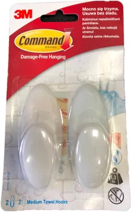 Command Haczyk do łazienki Command udźwig do 1 3 kg 2 szt. 7100100451 - Taśmy izolacyjne i naprawcze - miniaturka - grafika 2