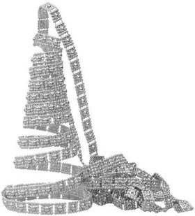 Arpex Łańcuch choinkowy zdobiony pasek czerwony 270cm 1 szt BG9843CZE BG9843CZE - Ozdoby bożonarodzeniowe - miniaturka - grafika 3