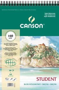 Canson Blok rysunkowy szkicownik (6666-181)A3 30A. - Szkolne artykuły papiernicze - miniaturka - grafika 2