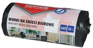 Worki na śmieci - Office products OFFICE PRODUCTS Worki na śmieci biurowe mocne (LDPE), 240l, 10szt., czarne 22021252-05 - miniaturka - grafika 1