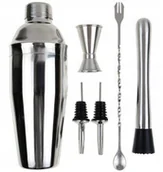 Shakery barmańskie - Zestaw barmański do drinków shaker 750 ml 6 el Zestaw barmański do drinków shaker 750 ml 6 el 5907443621623 - miniaturka - grafika 1