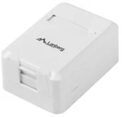 Puszki elektryczne i akcesoria - KeyStone LANBERG LANBERG Puszka natynkowa na jeden moduł - miniaturka - grafika 1