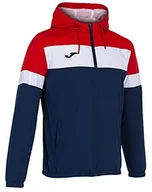Kurtki i kamizelki sportowe męskie - Joma Joma Crew IV męska kurtka przeciwdeszczowa, granatowo-czerwona, 4XS 101576.336 - miniaturka - grafika 1