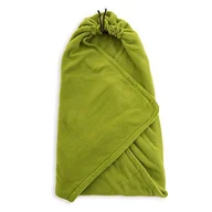 Koce i narzuty dla dzieci - HOPPEDIZ Hoppediz kocyk do owijania z polaru, do 3 i 5-punktowych systemów pasów  zielony - miniaturka - grafika 1