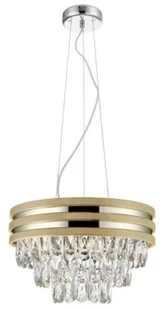 Zuma Line Lampa wisząca P0525-04A-F4V6 srebrny,złoty kryształ,metal - Lampy sufitowe - miniaturka - grafika 2