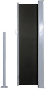 vidaXL Zwijana markiza boczna, 120 x 300 cm, czarna - Markizy - miniaturka - grafika 5