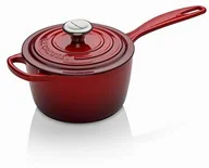 Shakery barmańskie - LE CREUSET Le Creuset Signature żeliwny rondel z uchwytem odpornym na wysokie temperatury, okrągły,  16 cm, 1,2 l, nadaje się do wszystkich rodzajów kuchenek, w tym indukcyjnych, 2,372 kg, wiśniowy - miniaturka - grafika 1