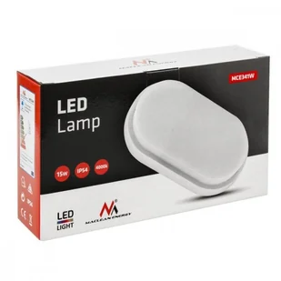 Maclean Lampa LED ścienno sufitowa MCE341 W 1100lm 15W IP54 Energy kolor biały, kolor barwowy naturalny biały (4000K) - Gniazdka elektryczne - miniaturka - grafika 3