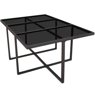 vidaXL vidaXL Zestaw mebli ogrodowych, rattan PE, brązowy, 27-częściowy - Meble ogrodowe - miniaturka - grafika 5