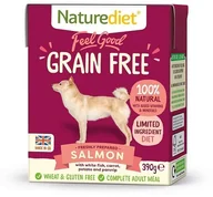 Mokra karma dla psów - Naturediet Grain Free Świeżo Przygotowany Łosoś z Białą Rybą 390 g - miniaturka - grafika 1