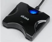 Czytniki kart pamięci - Akasa Czytnik kart pamięci Extreme USB SMART electronic ID (AK-CR-03BKV2) - miniaturka - grafika 1