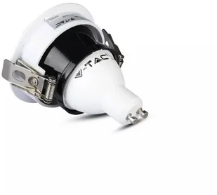 v-tac Oprawa Oczko V-TAC GU10 Wpuszczana Biały/Czarny Okrągła VT-873 - Oprawy, klosze i abażury - miniaturka - grafika 6