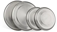 Pozostałe akcesoria kuchenne - Relaxdays Stal nierdzewna herdabdeckplatten 4 sztuki płyt płyty osłonowe piekarnik płyty grzewcze okładka kuchenkę piekarnik 10013225 - miniaturka - grafika 1