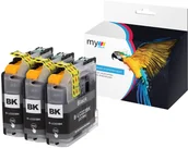 Tusze zamienniki - My Office 3-pak zamienników tuszu Brother LC223 BK - miniaturka - grafika 1