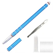 Brzytwy fryzjerskie - Gepard NIEBIESKA BRZYTWA OŁÓWEK FRYZJERSKI DO KONTUROWANIA WŁOSÓW R-PEN-05-B - miniaturka - grafika 1