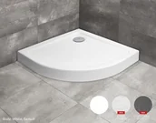 Brodziki prysznicowe - Radaway Doros A Compact Stone antracyt 90x90 SDRA9090-05-64S - miniaturka - grafika 1