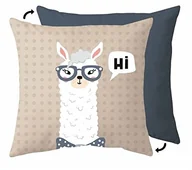 Poduszki dekoracyjne - infinite by GEDA LABELS (INFKH) GEDA LABELS GmbH poduszka Lama Hi beżowy/niebieski szary 40 x 40 cm (12027) - miniaturka - grafika 1