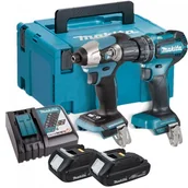 Zestawy elektronarzędzi - MAKITA DLX2414AJ - Zestaw combo DTD157 + DHP487 DLX2414AJ - miniaturka - grafika 1