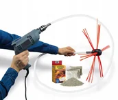 Kominki wentylacyjne - Tajfun - Zestaw Do Czyszczenia Komina Wiertarką 7M - miniaturka - grafika 1