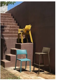 Nardi Stołek wysoki ogrodowy Trill brązowy 40350.53.000 - Pozostałe meble ogrodowe - miniaturka - grafika 4