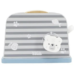 VIGA Toys Drewniany toster z akcesoriami z serii PolarB 44017 - Zabawki AGD - miniaturka - grafika 4