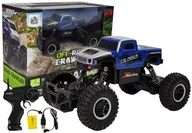 Zabawki zdalnie sterowane - Import LEANToys Zdalnie sterowany Monster Truck 1:20 Niebieski 5049 - miniaturka - grafika 1