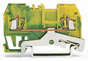 Kostki, złączki, wtyczki - WAGO Terminal przewodzący ochronny WAGO 4 mm Sprężynowe Alokacja Terre zielono-żółty 279-907 100 szt 279-907 - miniaturka - grafika 1