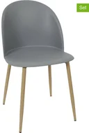 Krzesła - The Home Deco Factory THE HOME DECO FACTORY Krzesła (2 szt.) w kolorze szarym - 47 x 81,3 x 49,2 cm - miniaturka - grafika 1