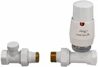 Głowice termostatyczne - Vario Term Zestaw grzejnikowy Elegant prosty Biały ELGS0206C/FP - miniaturka - grafika 1