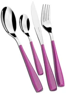 Zestawy sztućców - Casa Bugatti Bugatti zestaw sztućców 24-częściowy zestaw ze stali nierdzewnej 18/10 (DE) Glamour Iris nowoczesne fuksja, sześć stawiają EZIU-057F50 - miniaturka - grafika 1