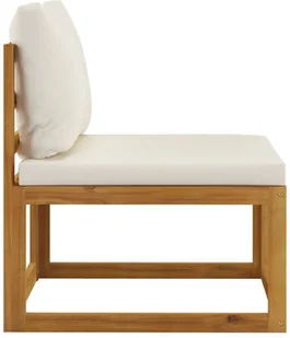 vidaXL 6-cz zestaw wypoczynkowy do ogrodu kremowe poduszki akacja 3057656 - Meble ogrodowe - miniaturka - grafika 10