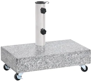 vidaXL Stojak pod parasol jasnoszary 45x25x8,3 cm granitowy  313666 - Pozostałe meble ogrodowe - miniaturka - grafika 9