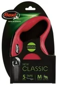 Smycze dla psów - Flexi New Classic Smycz taśma M 5m czerwona [FL-2206] - miniaturka - grafika 1