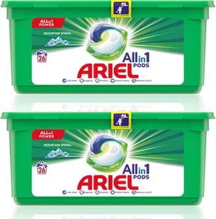 Ariel 26x Kapsułki Mountain Spring + Drugie Gratis - Środki do prania - miniaturka - grafika 2