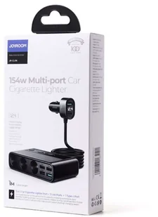 Joyroom Ładowarka samochodowa rozdzielacz Joyroom JR-CL06 Car Charger PD 154W QC 3.0 Black 11675X1 - Ładowarki samochodowe - miniaturka - grafika 11