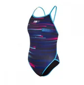 Stroje kąpielowe - ZEROD ZEROD Strój kąpielowy damski jednoczęściowy ONE PIECE REVOLUTION niebieski - miniaturka - grafika 1