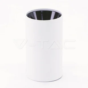 v-tac Oprawa Sufitowa V-TAC GU10 Okrągła Natynkowa Tuba Biały+Czarny 80x140mm VT-882 - Oprawy, klosze i abażury - miniaturka - grafika 2