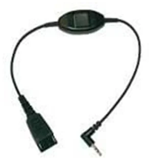 Jabra QD Cord to 3.5 mm jack. With in-line call-answering; for Alcatel 8er 8735- (8735-019) - Kable komputerowe i do monitorów - miniaturka - grafika 2