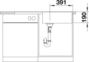 Blanco METRA XL 6S-F BIAŁY 516522 - Zlewozmywaki - miniaturka - grafika 5