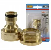 Inne akcesoria do nawadniania - Przyłącze Do Kranu 1/2'' - 3/4'' Mosiądz Richmann - miniaturka - grafika 1