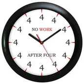 Zegary - Atrix Zegar ścienny czarny no work ATE930NW - miniaturka - grafika 1