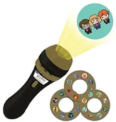 Latarki - LEXIBOOK LEXIBOOK LTC050HP, latarka i projektor Harry Potter z 3 dyskami, 24 obrazami, stwórz własne historie LTC050HP - miniaturka - grafika 1