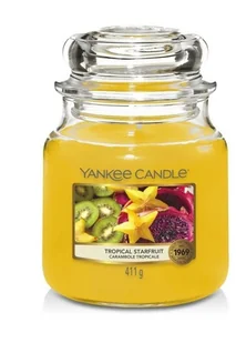 Yankee Candle Tropical Starfruit Średnia Świeca Zapachowa 411g YC000301 - Świece - miniaturka - grafika 2